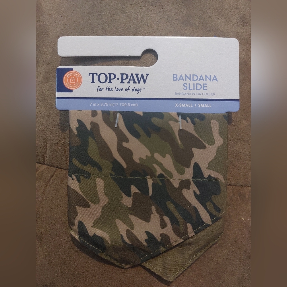 🐕‍🦺 Top paw dog slide bandana fir samll dogs